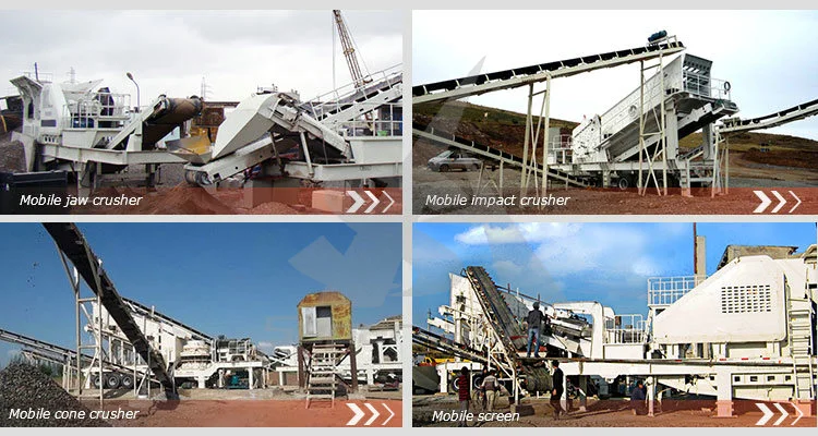 Wheel Mounted Mobile Crushing Plant with Easy Maintenance