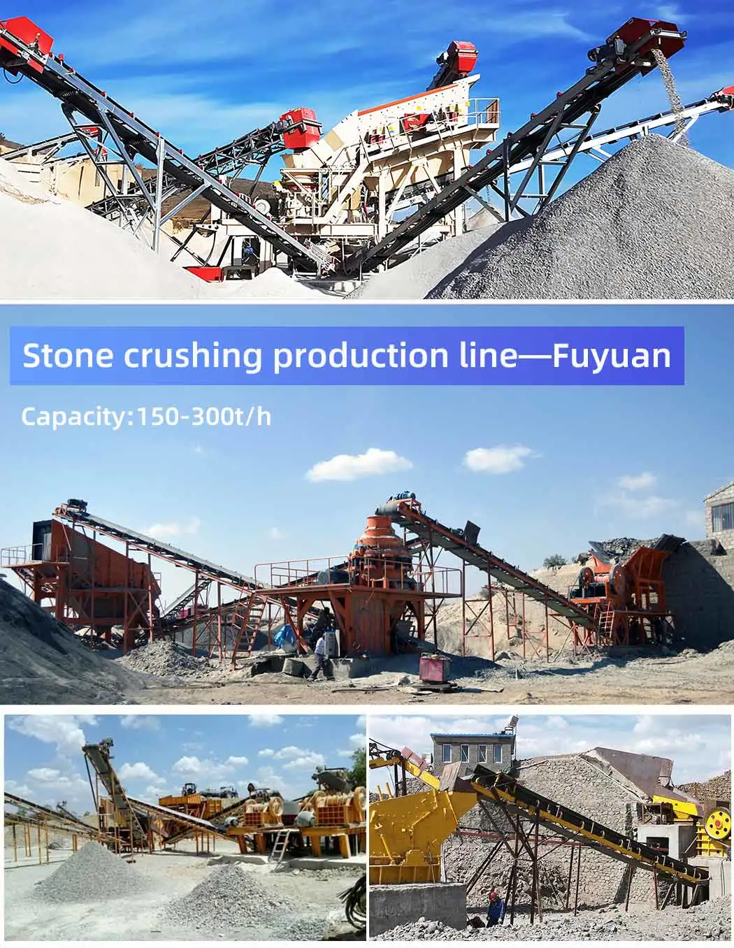 Granite Mobile Crusher Machine Portable Rock Crushing Plant for Stone Mining